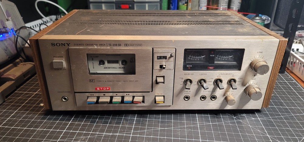 Sony TC-209SD Stereo Cassette Deck (READ)