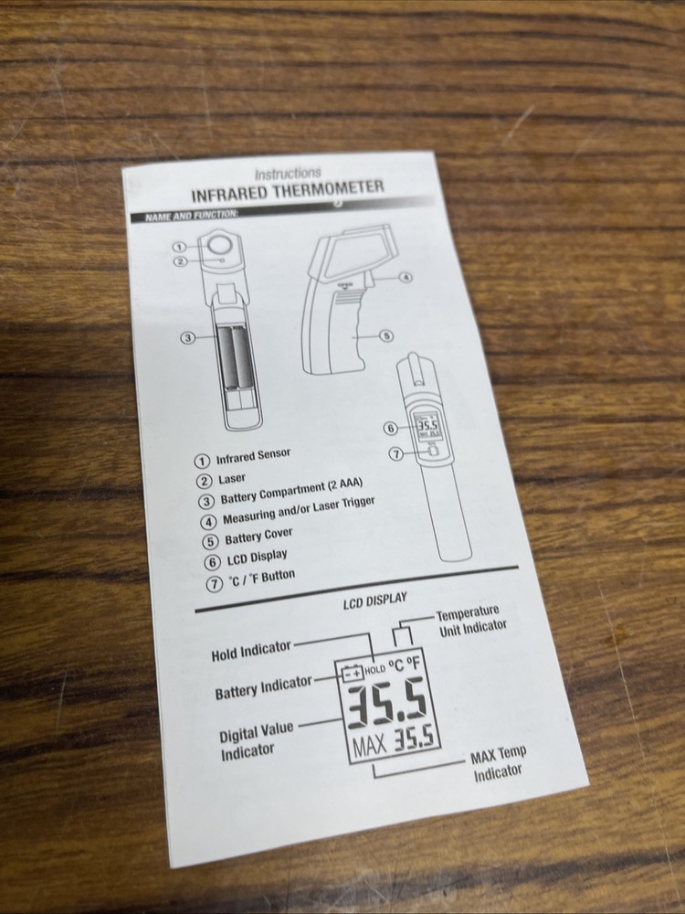 cornwell tools infrared thermometer MCL52224