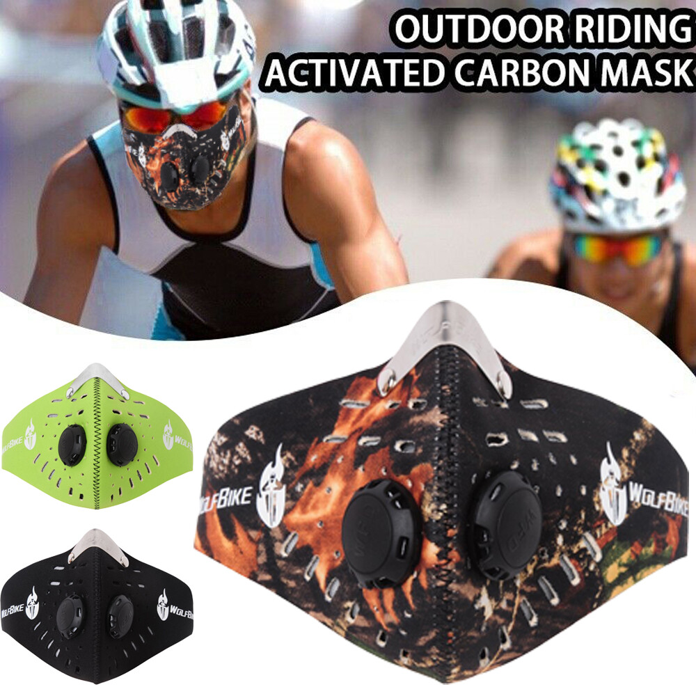 Dust Masks with 5 Carbon Filters for Woodworking Outdoor Anti-Fog Breathable