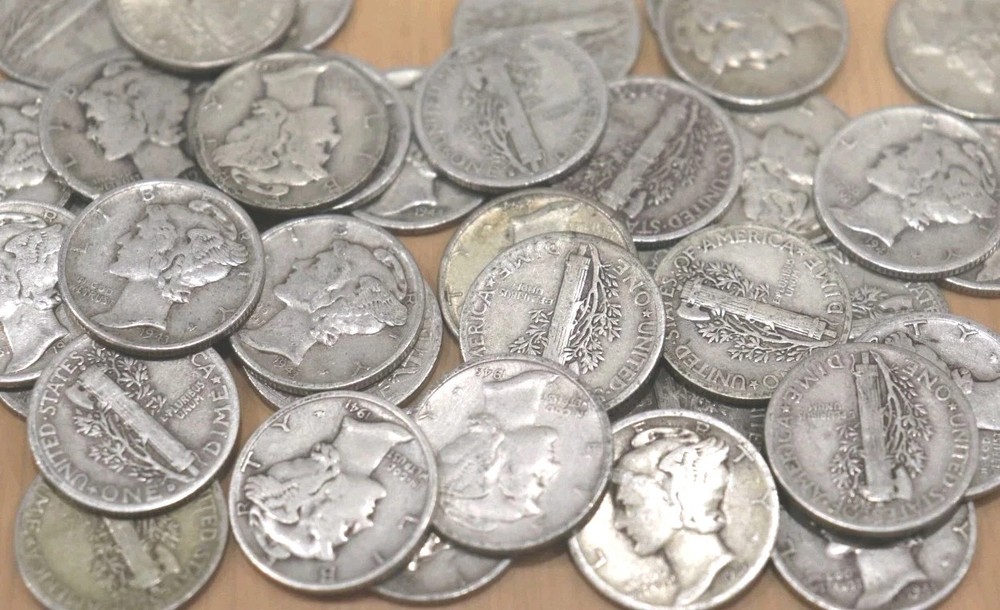 90% Silver Mercury Dime, Random Dates, Choose How Many!