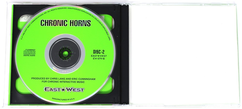 East West Chronic Horns Sample Library/Sound Library/Sampling Double CD 1996