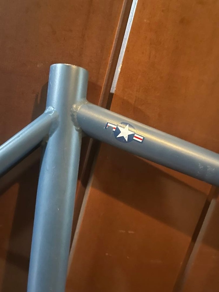 US Navy style painted fixie bike frame