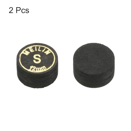 Pool Cue Tips, Multiple Layer Pool Billiard Cue Tips Laminated Glue 12mm Soft