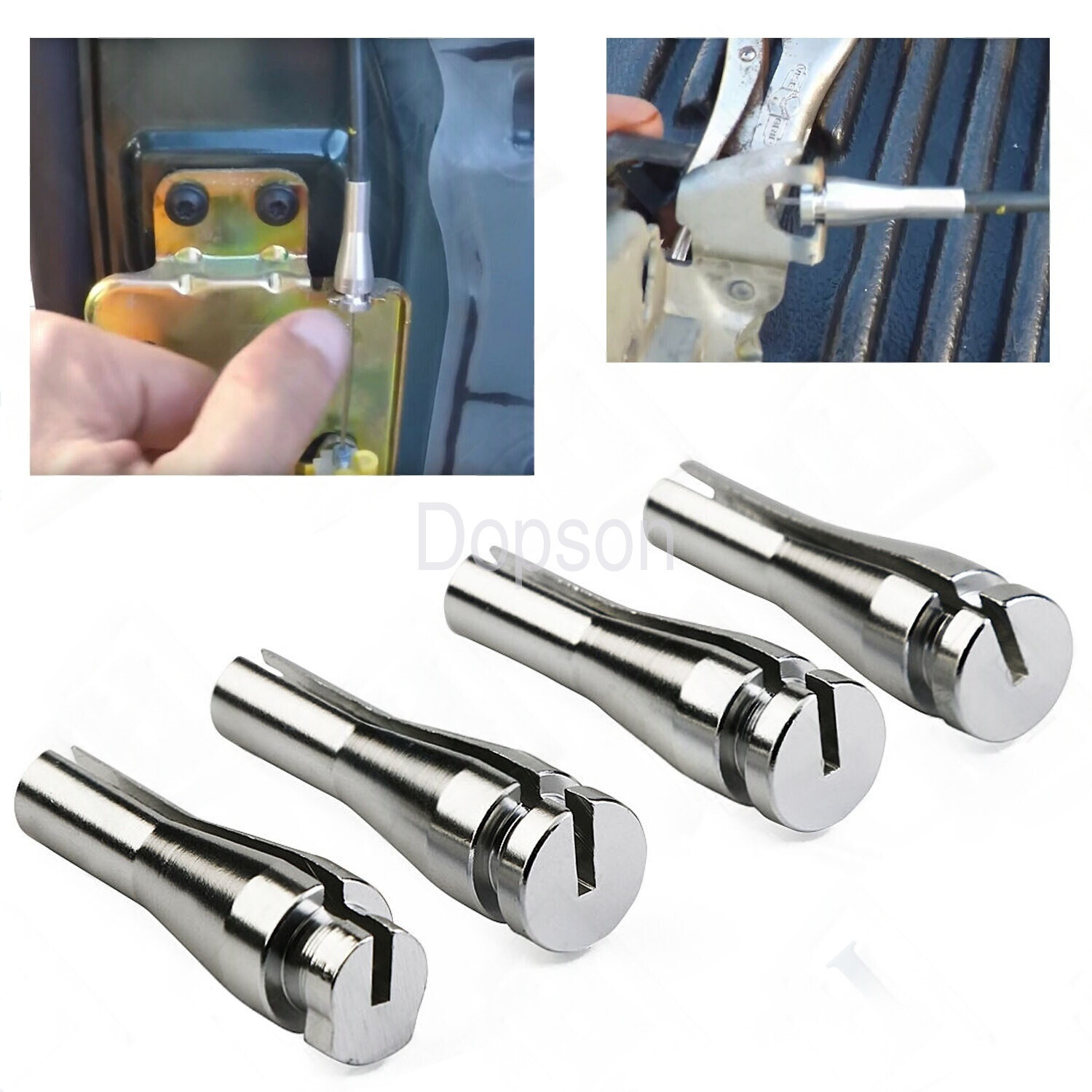 4pcs Kit For Ford F Series Ext. Cab Rear Door Latch Cable Repair F150 F250 F350