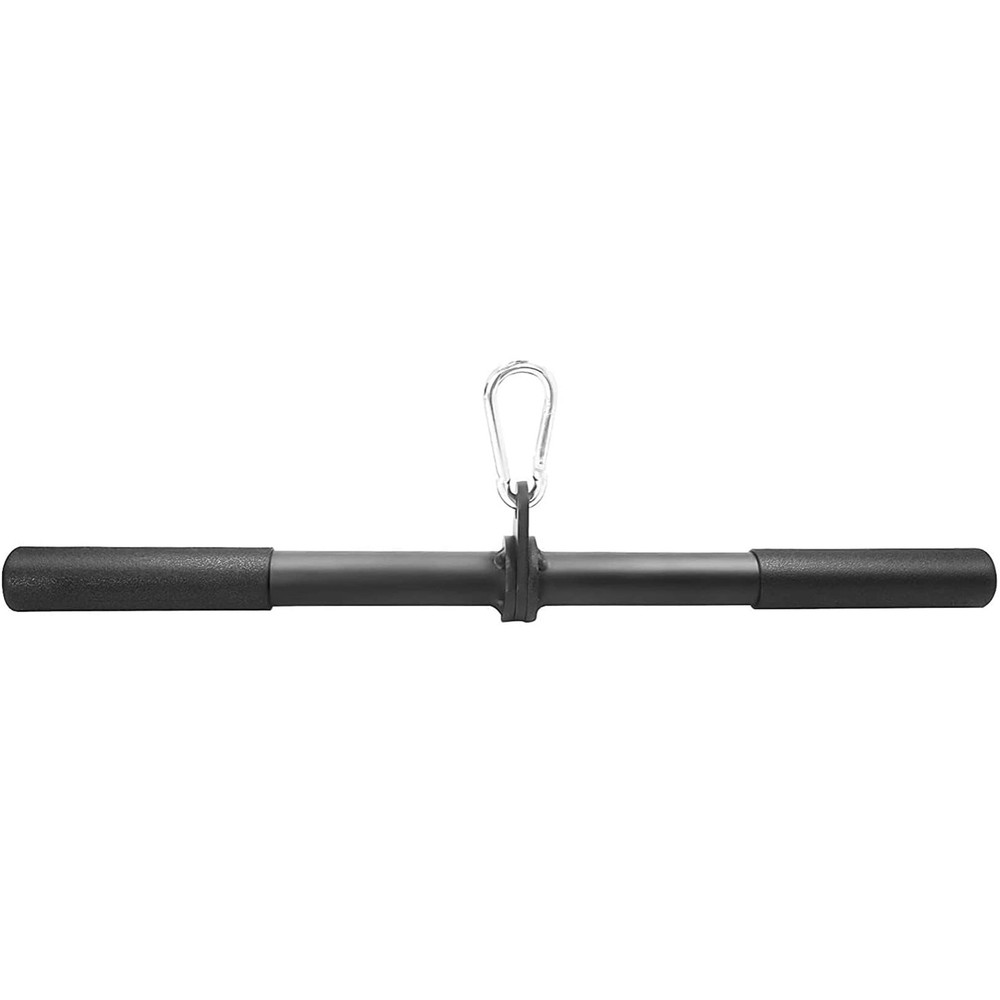 Zepofit Pulldown Straight Bar for Cable Machine - 42cm Pull Down Bars Rowing ...