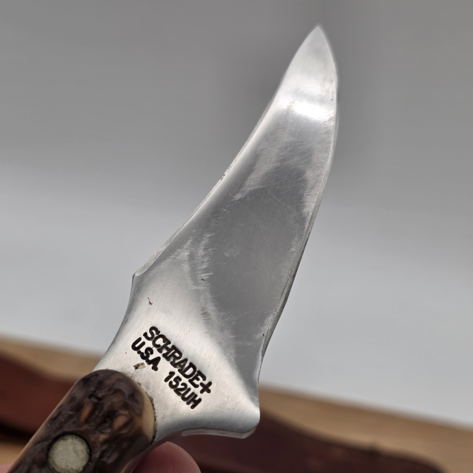 vintage Schrade 152UH Uncle Henry USA fixed blade knife & sheath