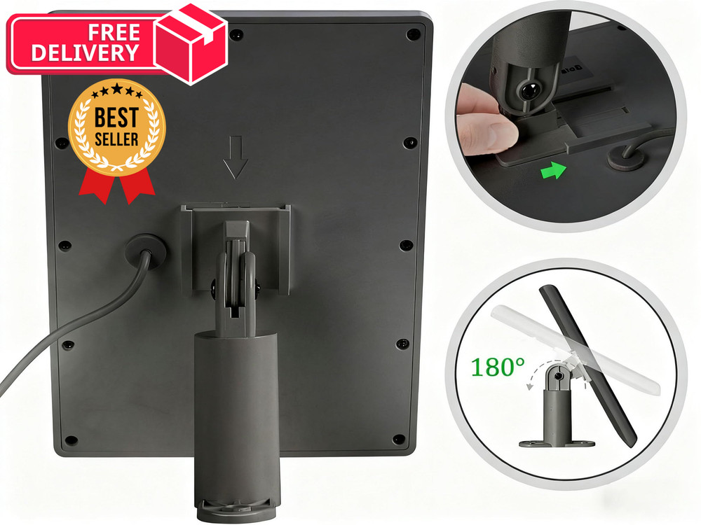 2 Pack Ring Solar Panel(2nd Generation), 5W Panel Charger with Biack