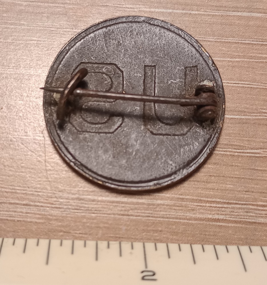 WW1 US Collar Disk Pinback French made