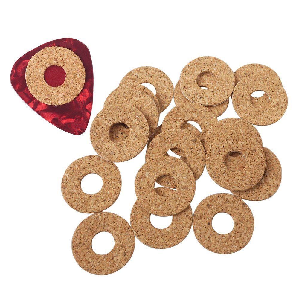 Guitar Pick Non-slip Grip Cork Sticked on Pick 20 pcs