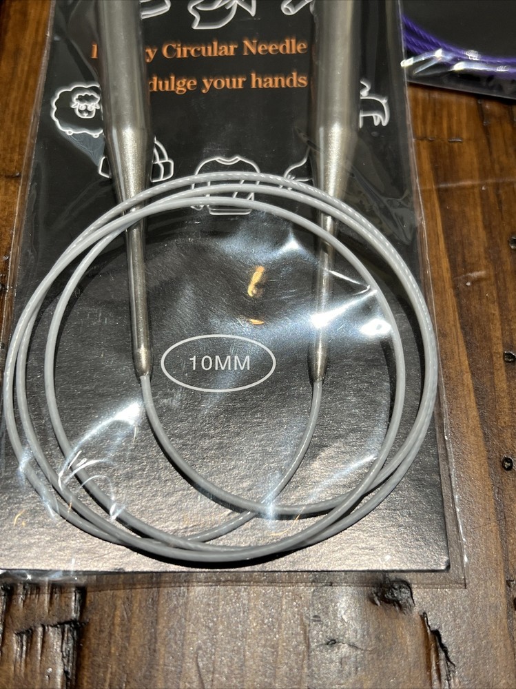 6 Various Fixed Circular Needles 2.75mm-10mm