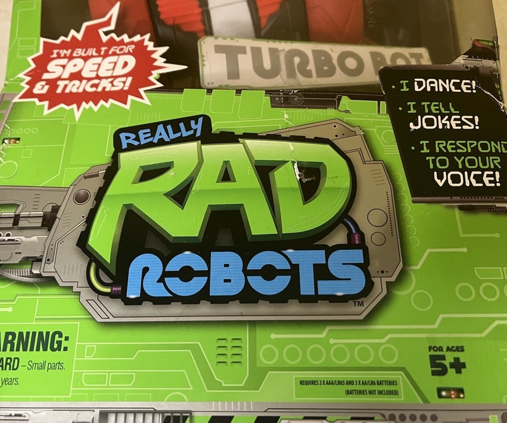 Really RAD Robots - Remote Control & Voice Command Rare TURBO BOT
