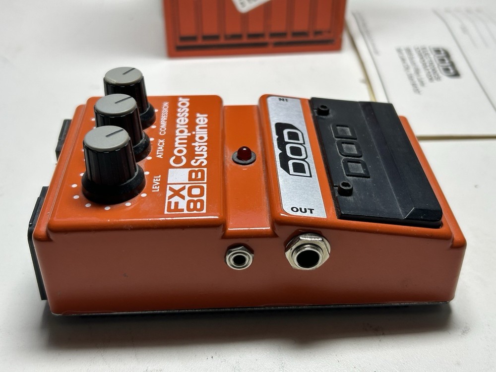 TESTED VINTAGE DOD Digitech FX80B Compressor Sustainer Guitar Effect Pedal