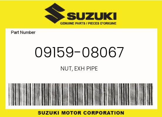 Suzuki Genuine Nut, Exh Pipe - 09159-08067