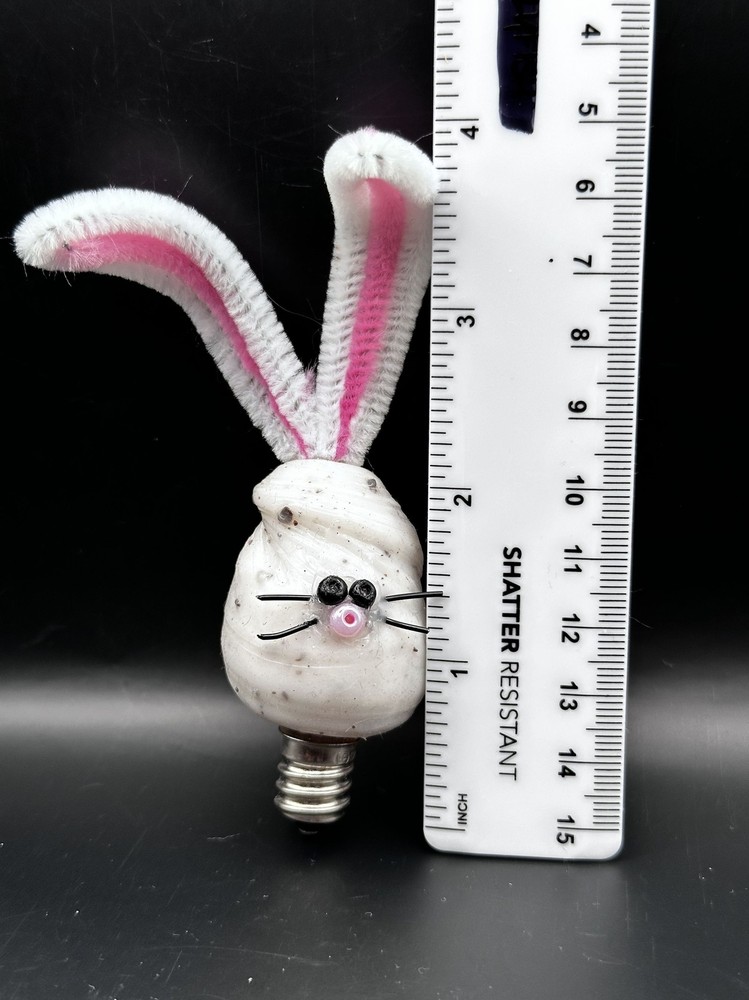Silicone Easter Bunny Rabbit Lightbulb With Ears READ Untested