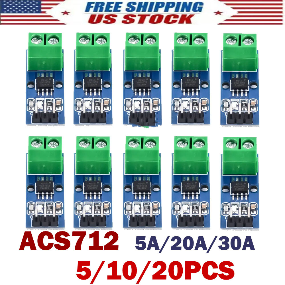 ACS712 5A/20A/30A Current Sensor Current Detect Range Module For Arduino New