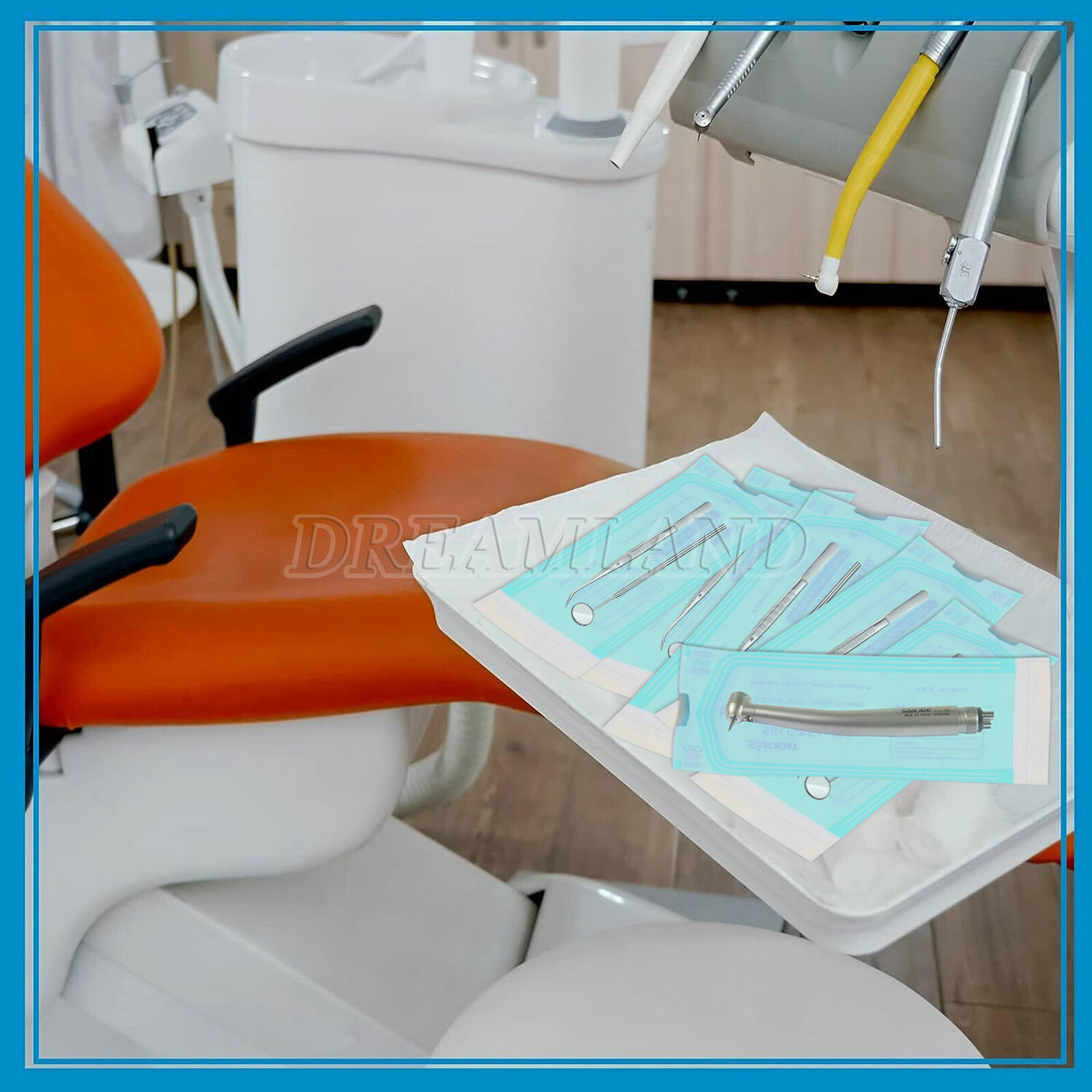 Sterilization Pouches- 3.5 " x 10 " Dental Medical Self Seal Pouch Bag 200 Bags