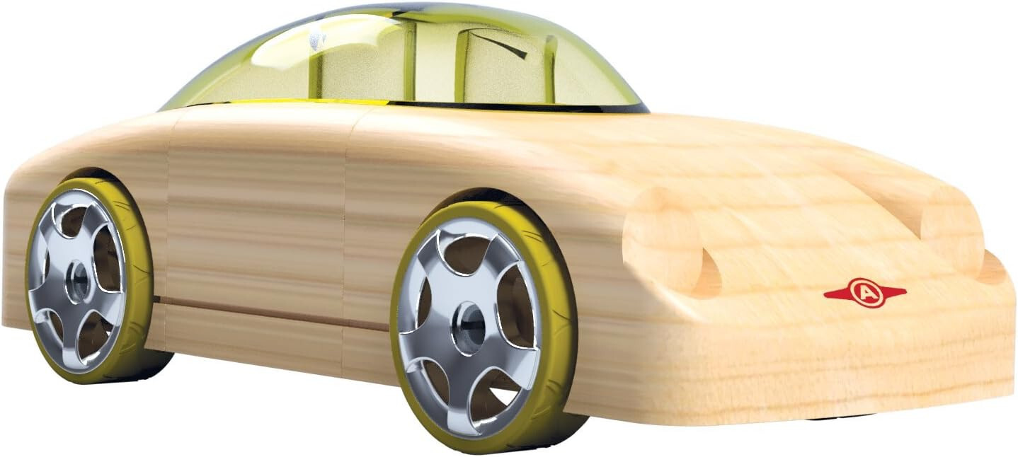 Automoblox Wood Collectible Toy Cars and Trucks - 3 Pack Mini Manta/Fang/Rex