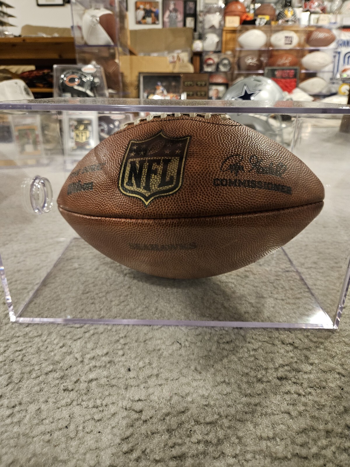 Seattle Seahawks 2008 Game Used NFL "The Duke" Wilson Football With Case