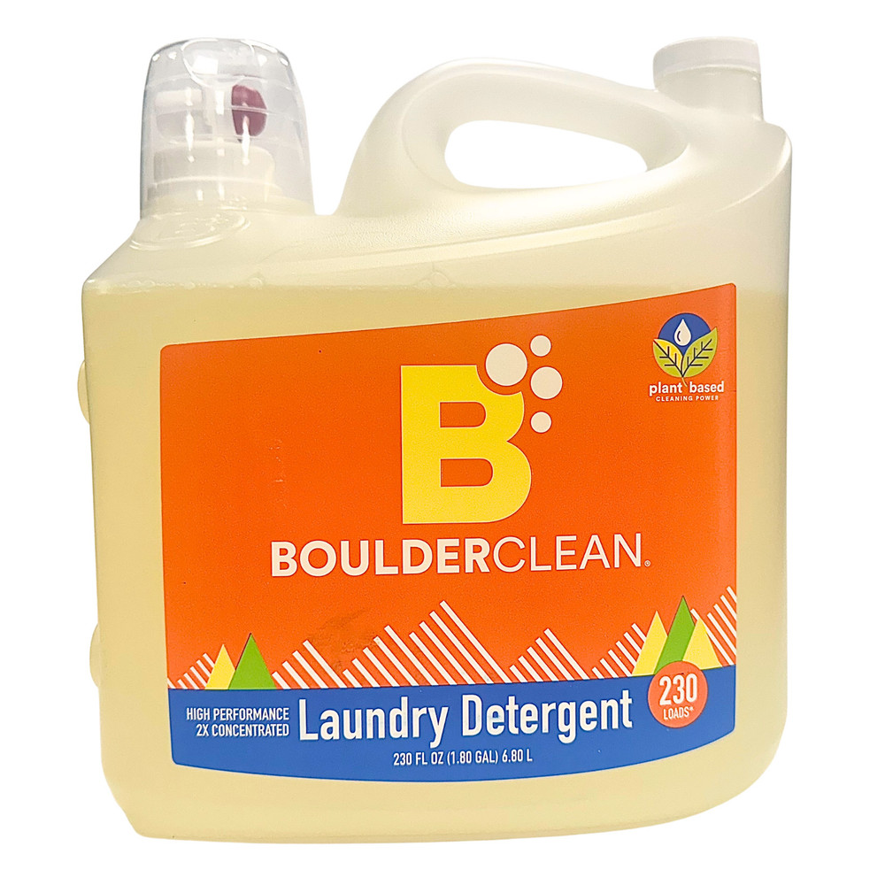 Liquid Laundry Washing Detergent Soap Boulder Clean PLANT BASED Bulk 230 Loads