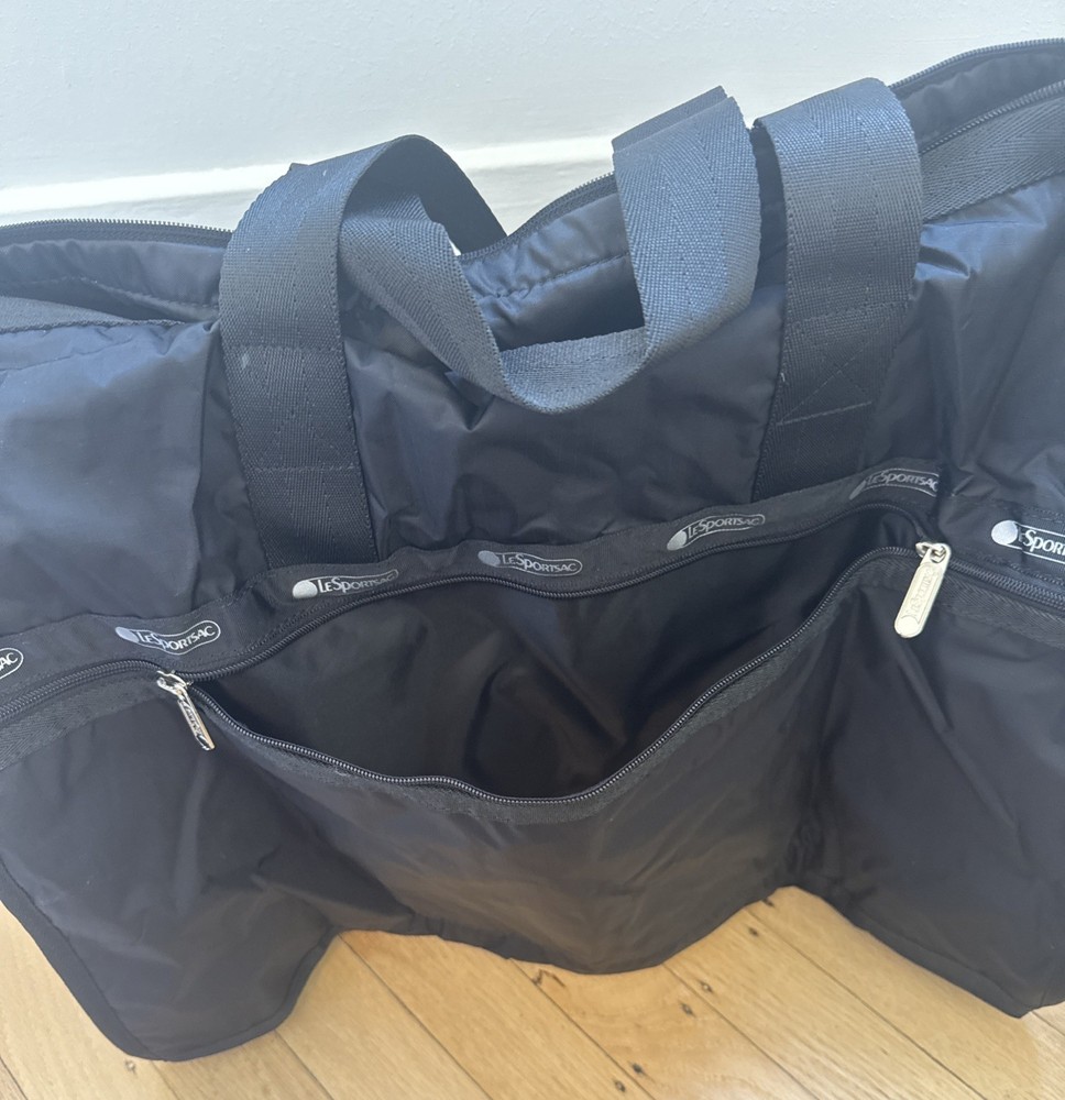 Lesportsac Large Black Weekender NEW WITH TAGS