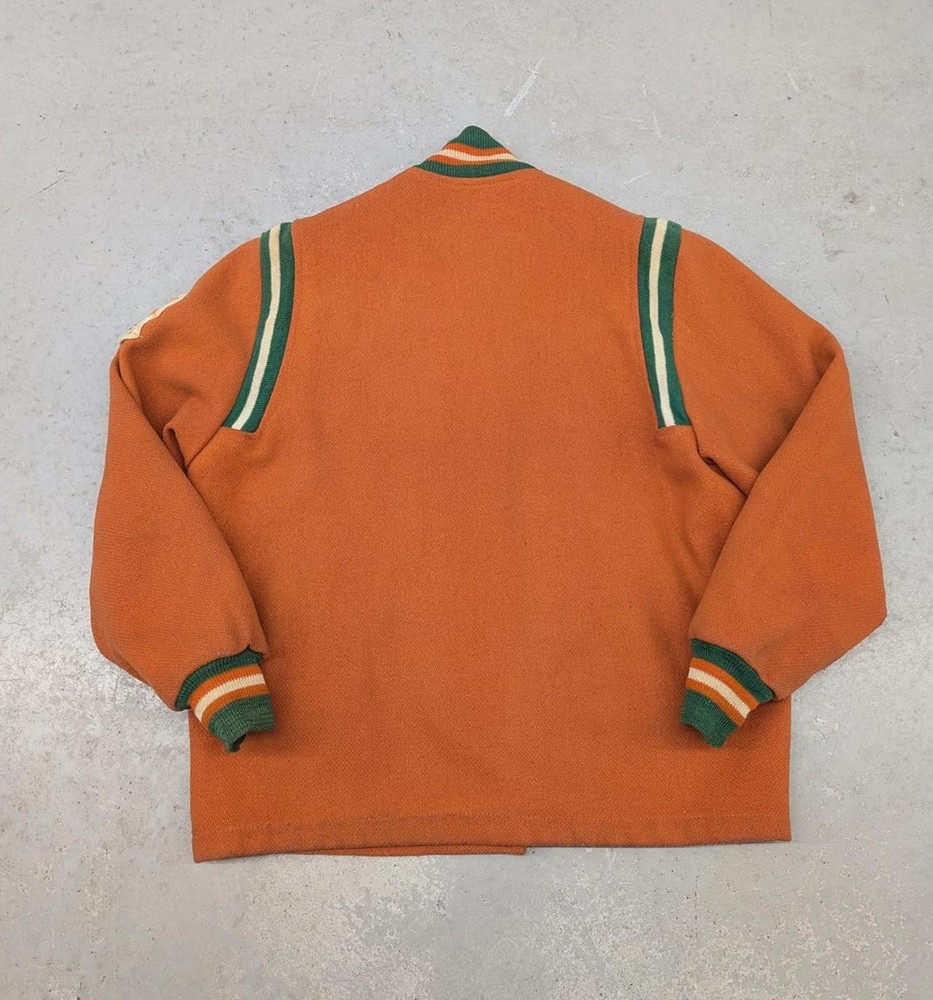 Vintage 70s Bantam Champs Executive Wool Bomber Jacket