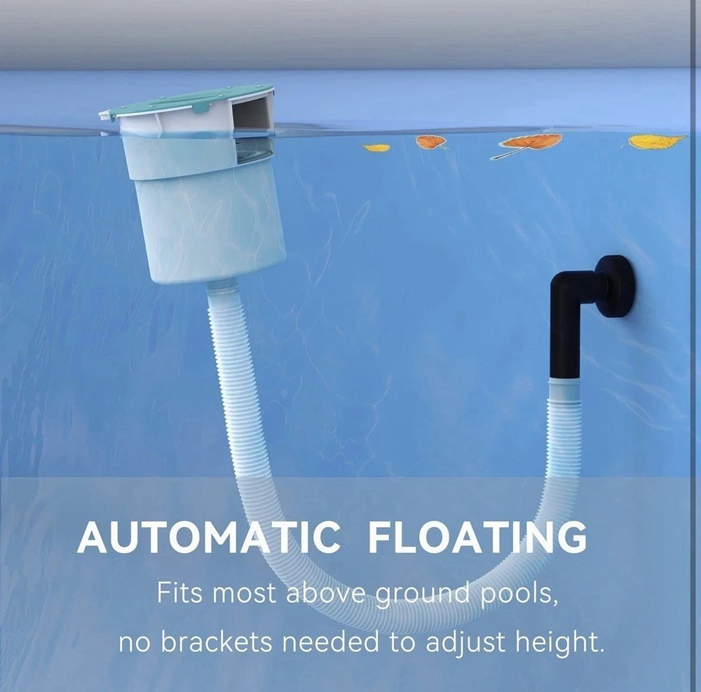 Valdorena Surface Float Skimmer 2025 Upgrade Turquoise Above Ground Pool