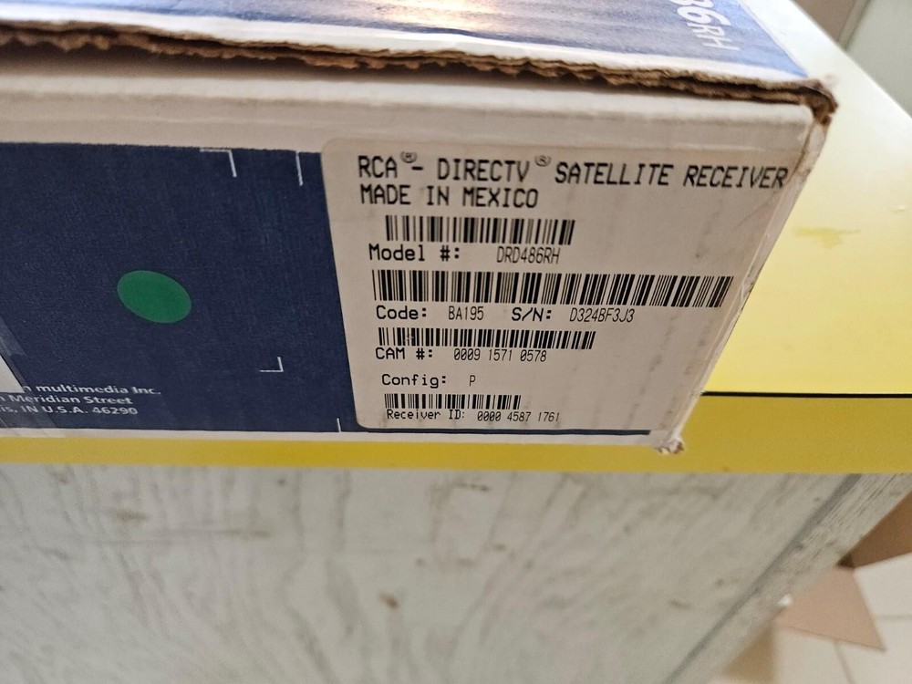 WORKING! RCA DIRECTV SATELLITE RECEIVER DRD486RH
