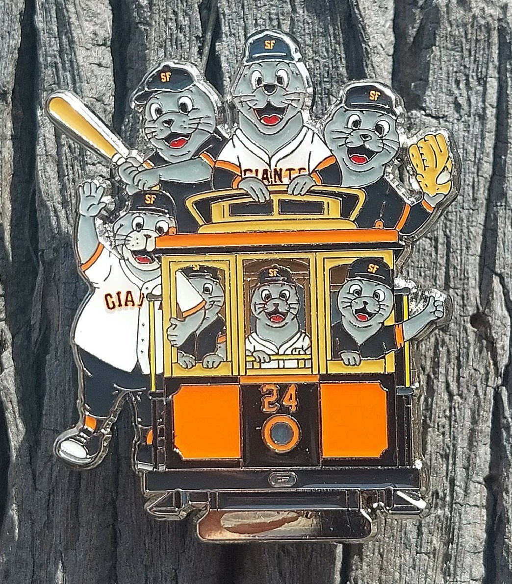 SF Giants Cable Car Pin Lou Seal Pin San Francisco Cable Car Pin FREE SHIPPING!!