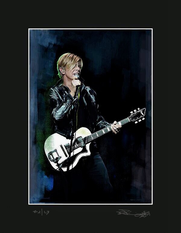 David Bowie artist Proof Lithograph With COA