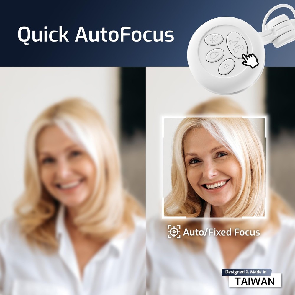 INS-1 Classic USB Document Camera/Webcam – 8MP, Auto Focus, LED, Mic, Perfect...