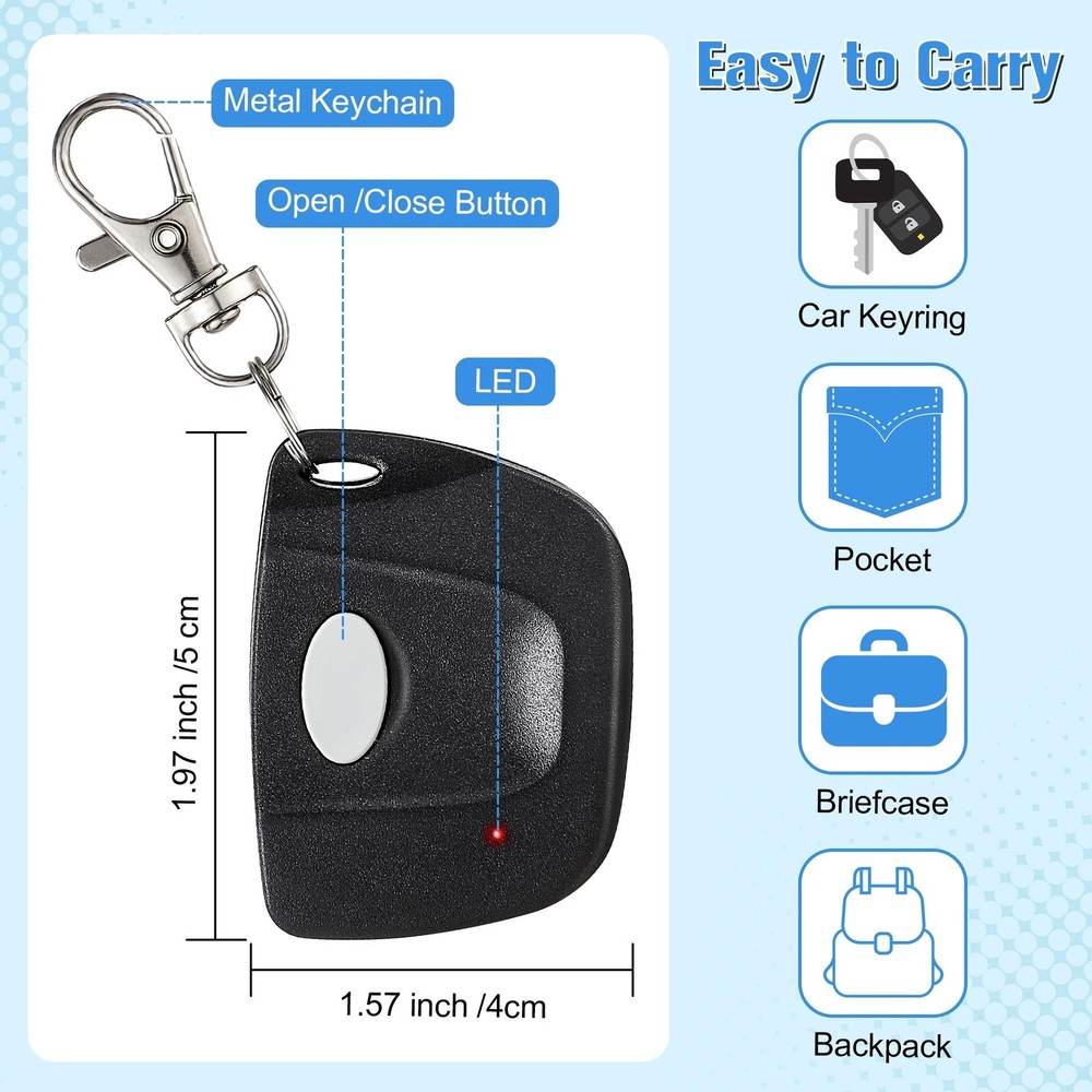 4 Pack Garage Door Opener Remotes Compatible with Linear Multi Code 3089, 306...