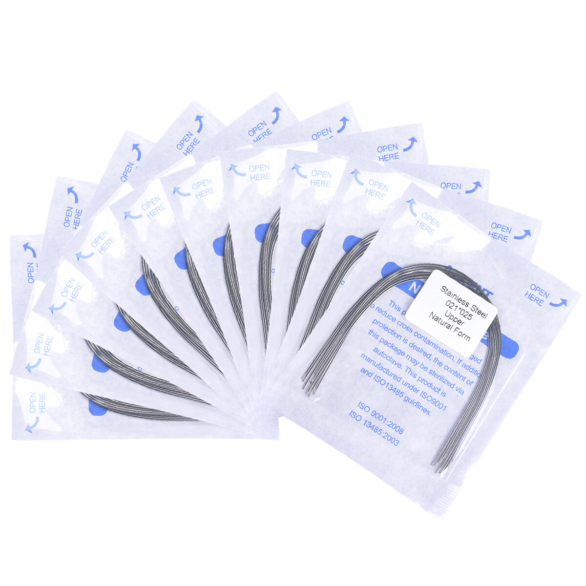 AZDENT Dental Orthodontic Arch Wires Stainless Steel Natural Form Rectangular