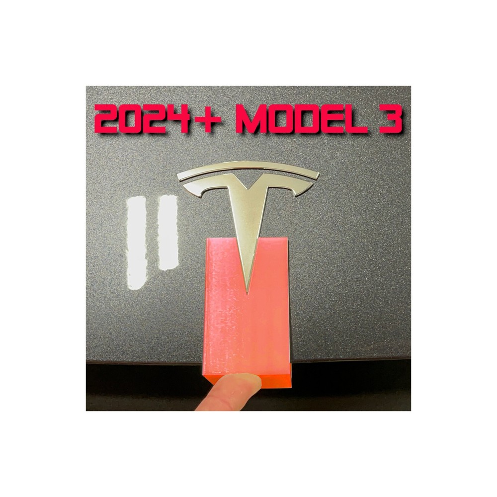 2024+ Tesla Model 3 Highland Front Frunk Emblem Logo Alignment Tool Template