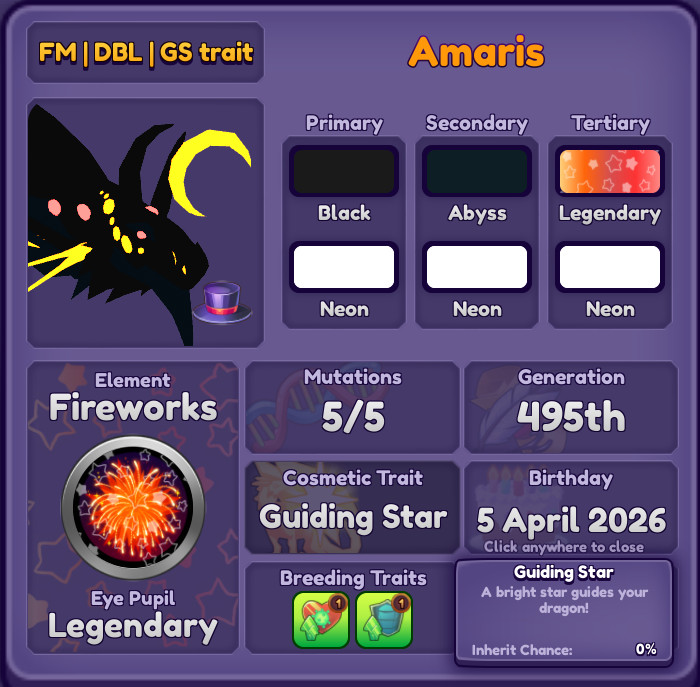Amaris | Dragon Adventures | DA | Roblox