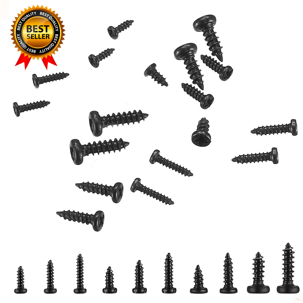 1000 Pcs Small Pan Head Screws Assortment Kit Micro Tiny Electronic Self-Tapping