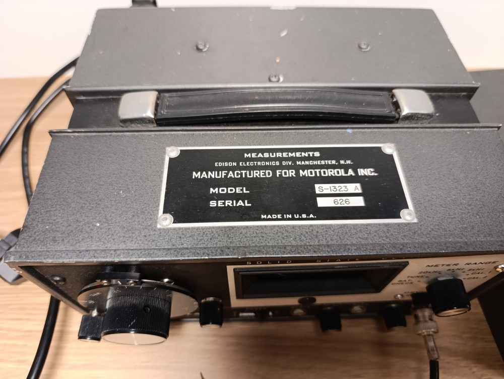 Motorola Solid State Deviation Meter Model S-1323A USA Used