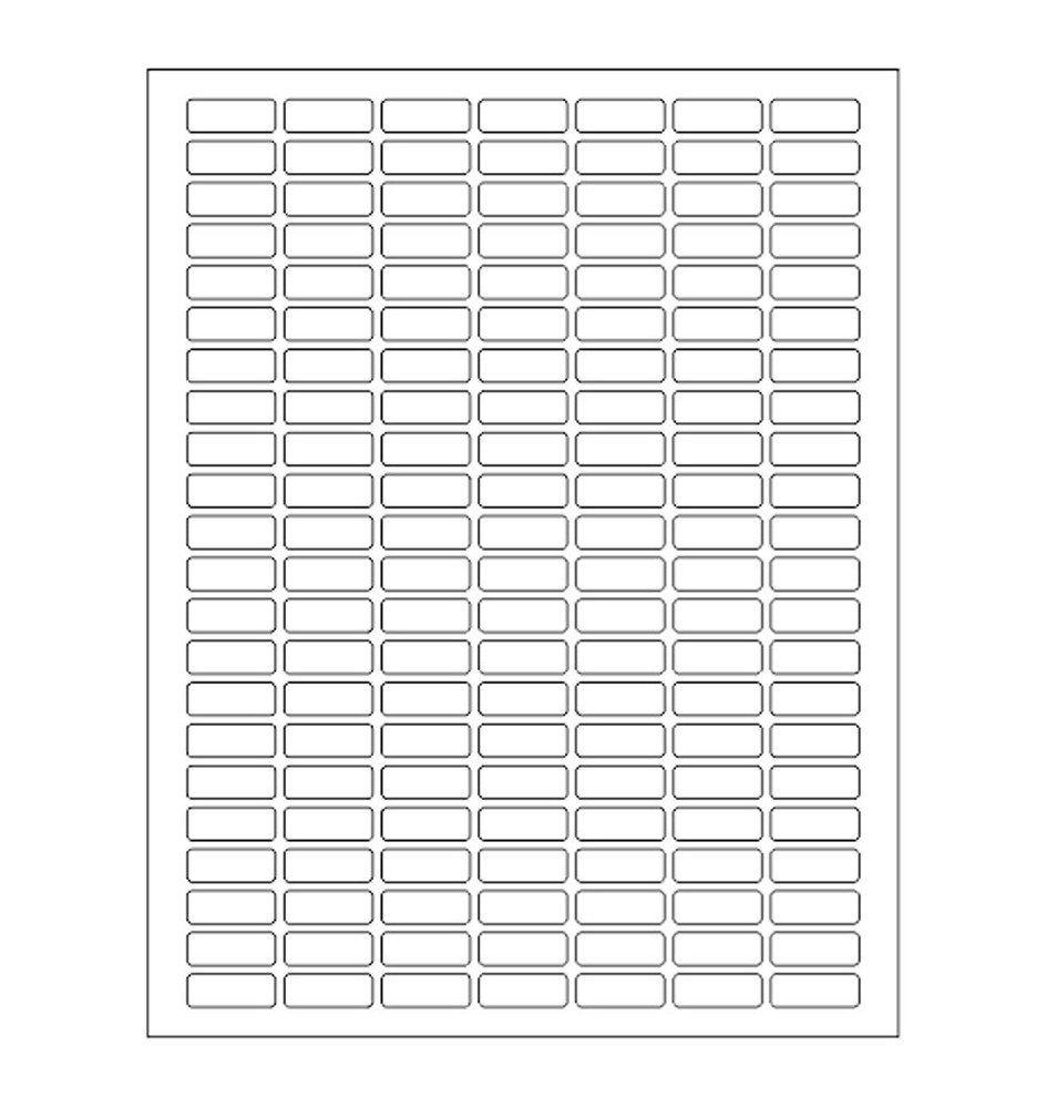 Small Sticky Labels White Rectangular 1" x 0.375 + Bonus 1660,