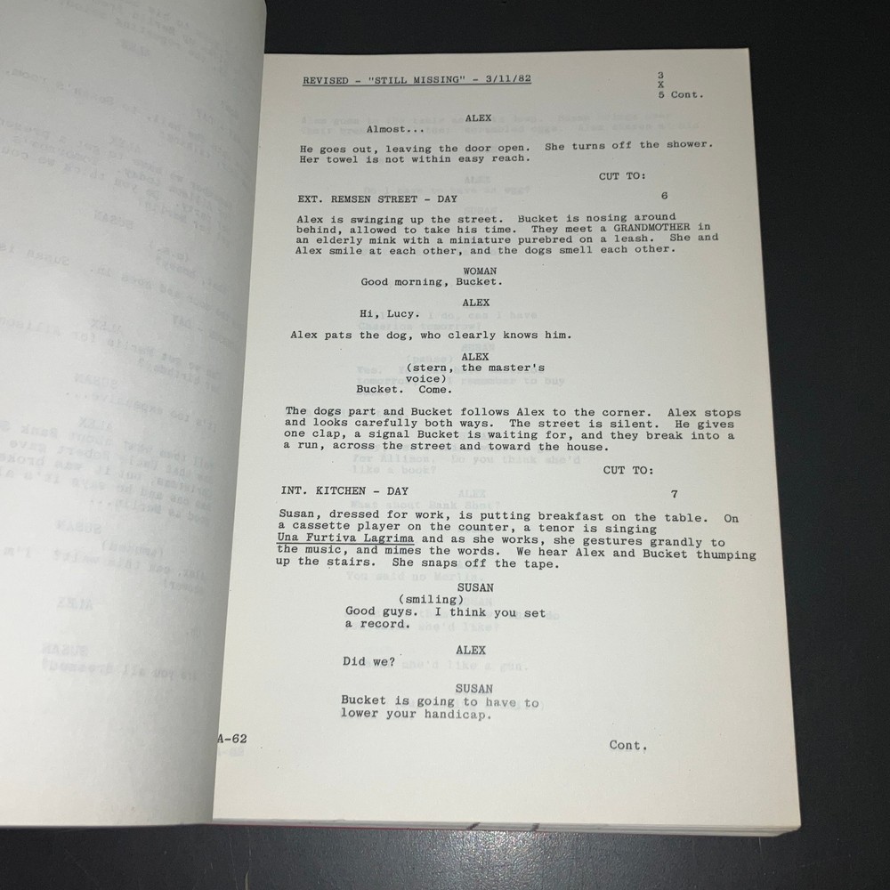 WITHOUT A TRACE (2/23/82) Early Title STILL MISSING / Fox Prod Covers + COA!