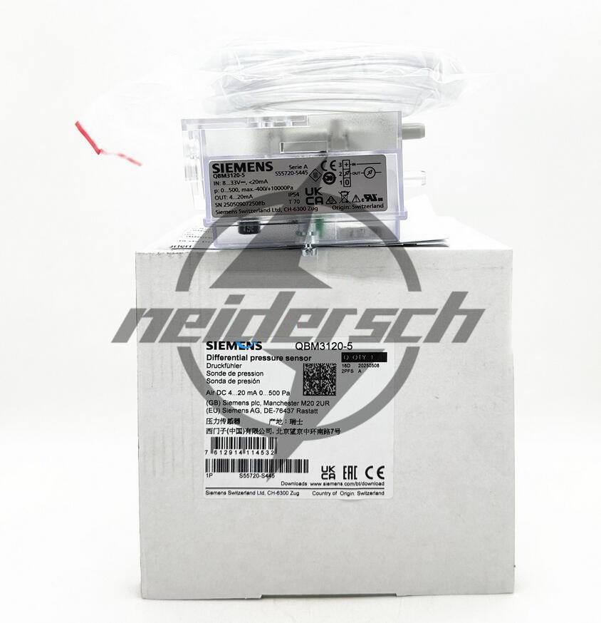ONE NEW Siemens QBM3120-5 difference pressure sensor