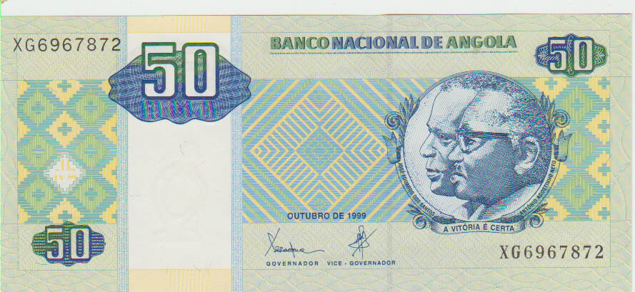 Angola 50 Kwanzas 1999 Pick 146 UNC