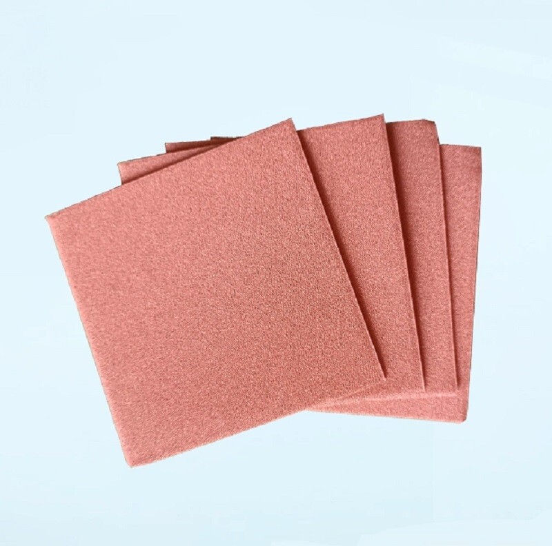 foam copper sheet electromagnetic shielding electrode catalyst carrier filter