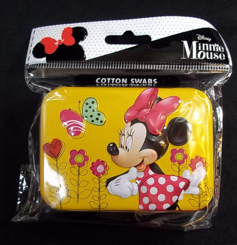 MInnie Mouse Butterfly collectible 3D tin 30 cotton swabs new & sealed #20