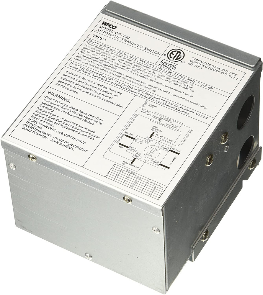 WFCO T30 30 Amp Transfer Switch