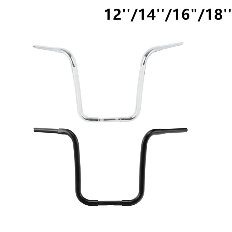 12''/14''/16"/18'' Ape Hanger 1 1/4" Handlebar Fit For Harley Softail FLST FXST