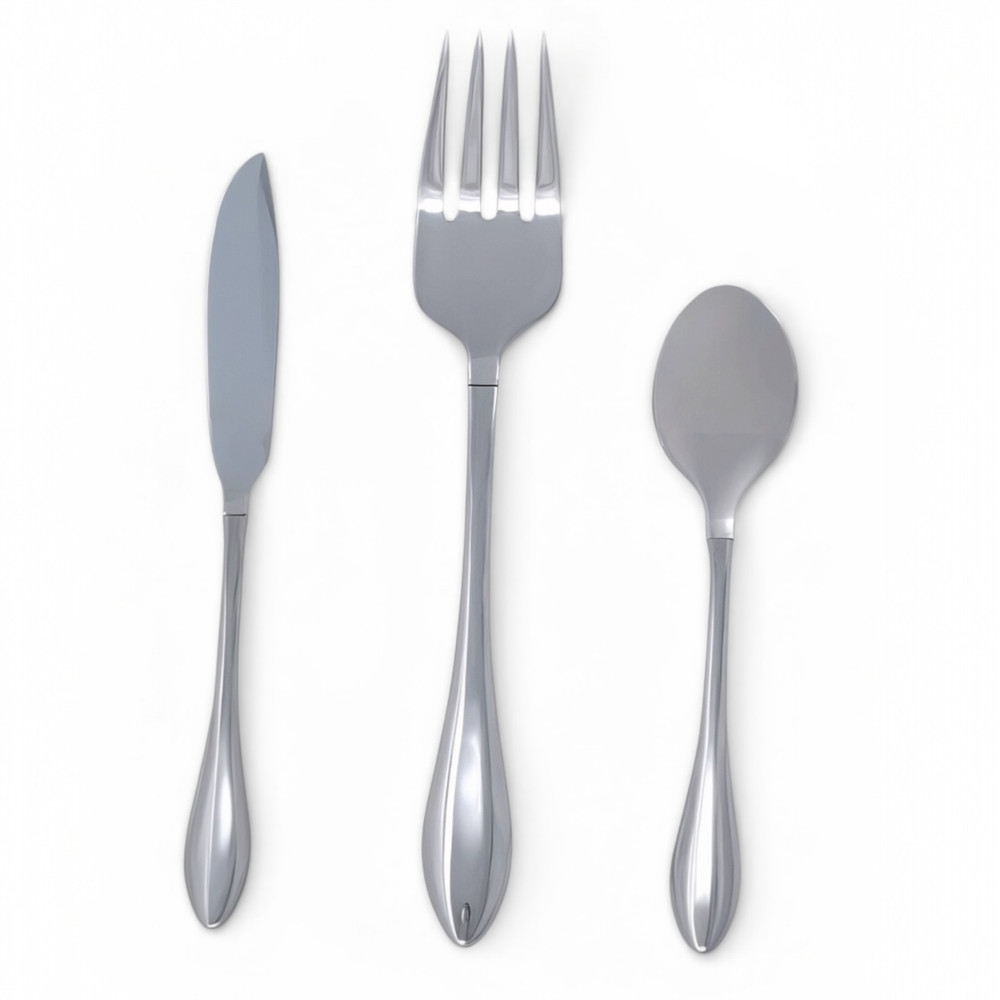 Oneida Jackson Mirror 3 Piece Serving Set ALL GLOSSY