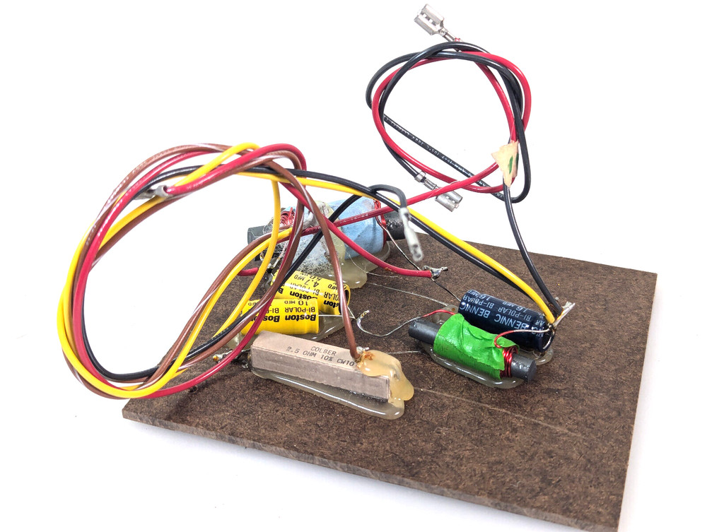 One BOSTON ACOUSTICS 2-WAY CROSSOVER FROM A120 MODEL SPEAKER