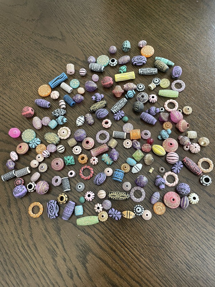 165 piece Bundle bracelet/necklace making beads.