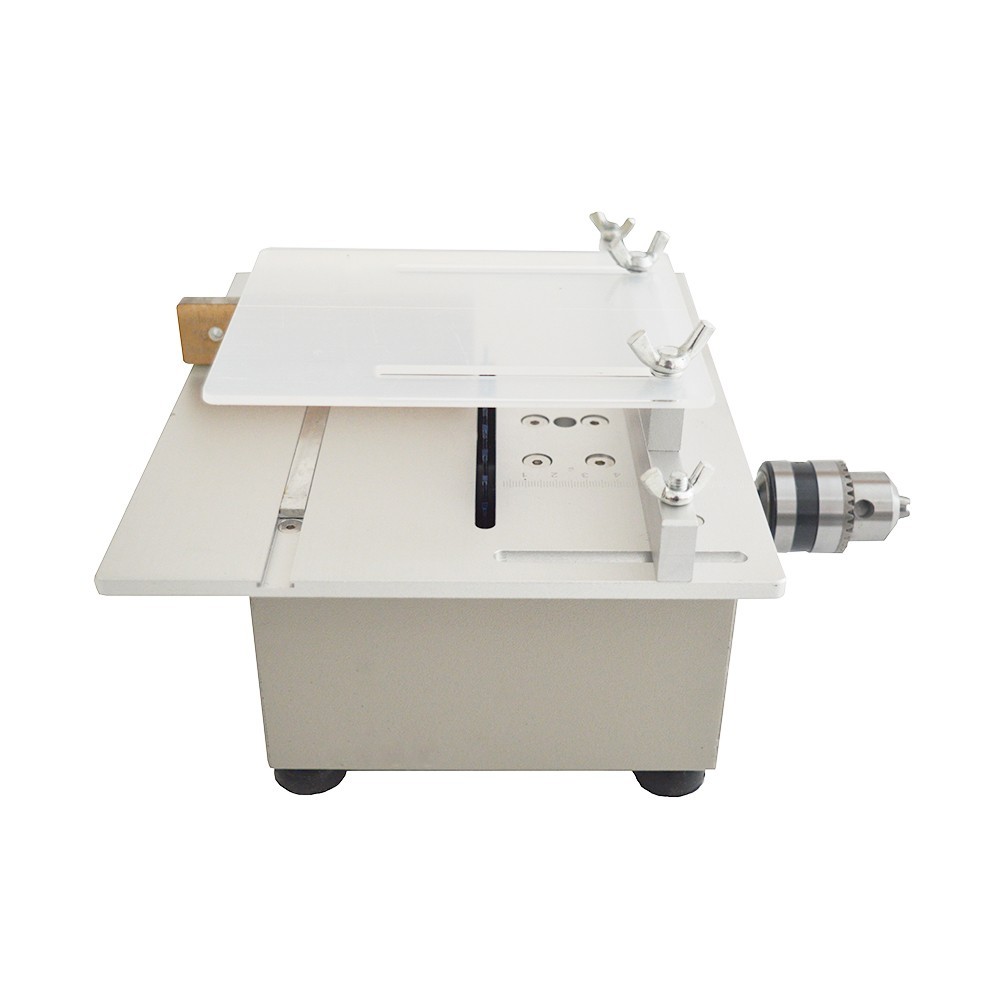 110V Mini Table Saw with 7-Speed Adjustment for Model Making Cutting