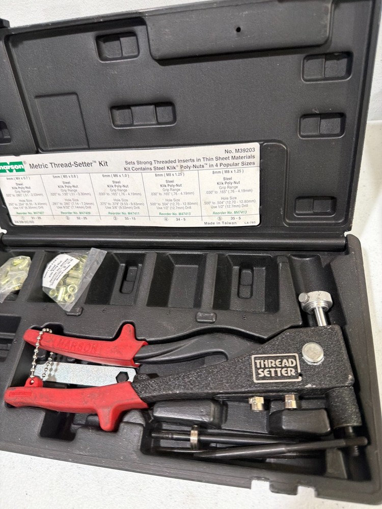 Marson 39203 METRIC Thread setter kit 6E