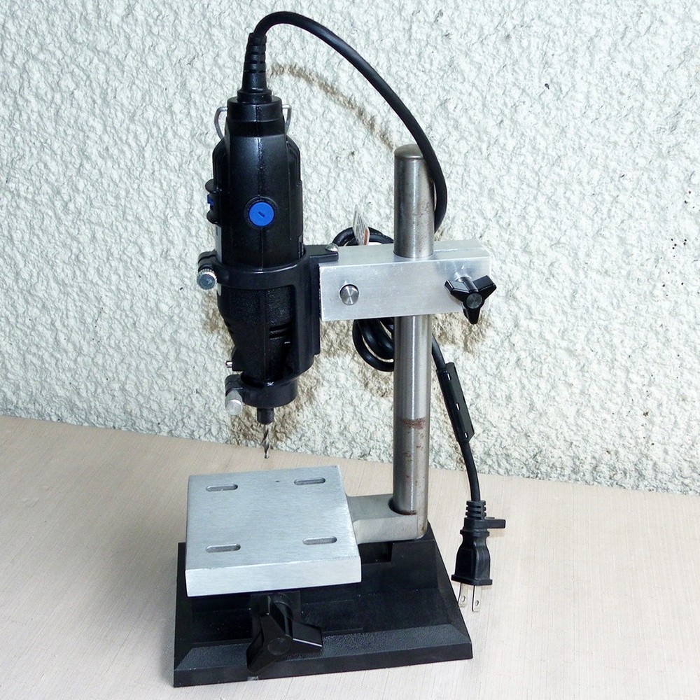 MINI ADJUSTABLE DRILL PRESS STAND DREMEL ROTARY TOOL WORK STATION